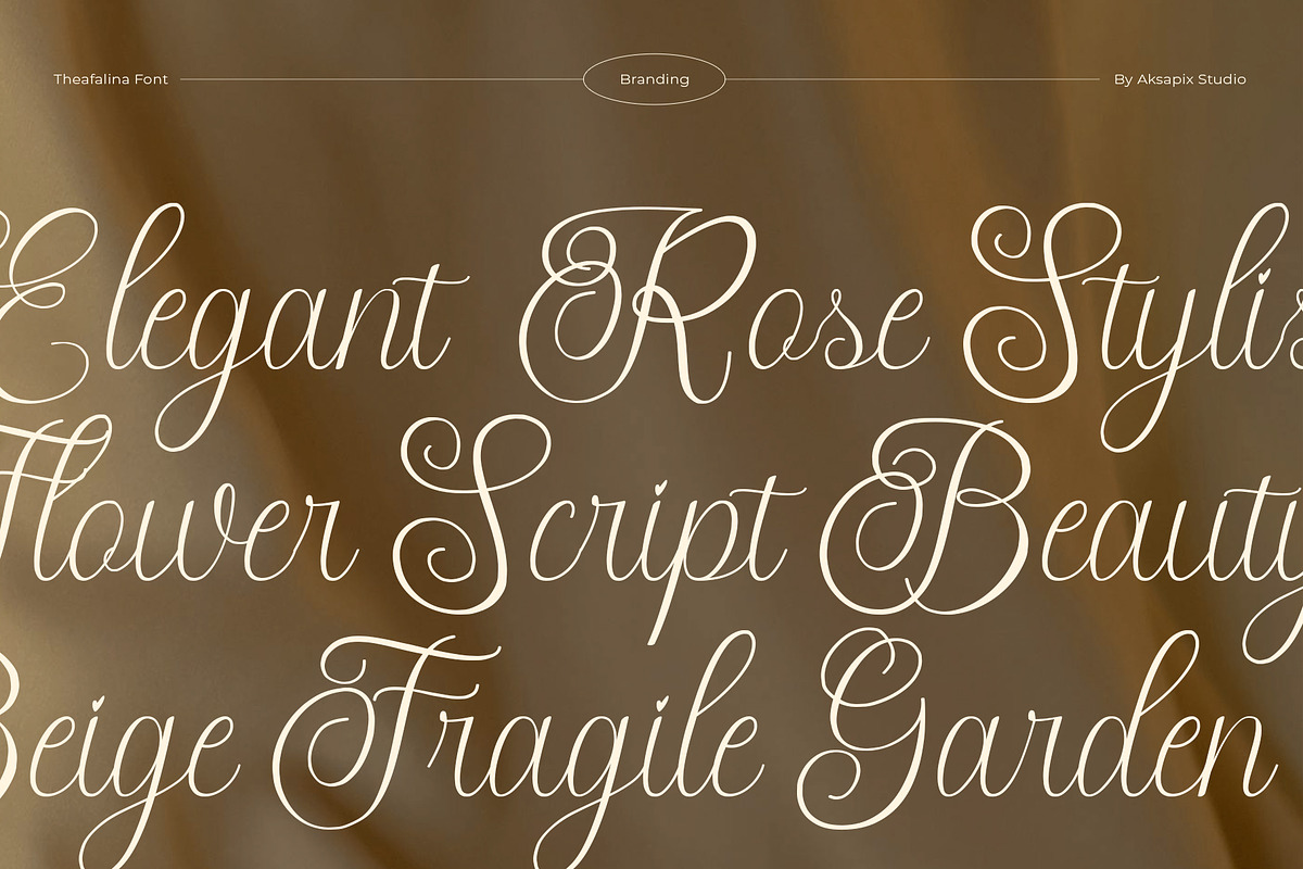 Theafalina - Beauty Elegant Script, a Script Font by Aksapix Studio (Photo 5 of 10)