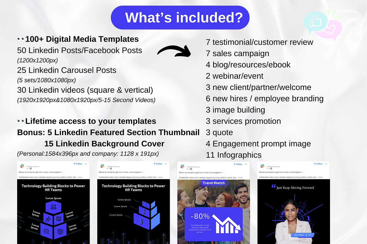 Linkedin Bundle for Technology B2B, a Social Media Template by GrowthHackingStudio (Photo 2 of 5)