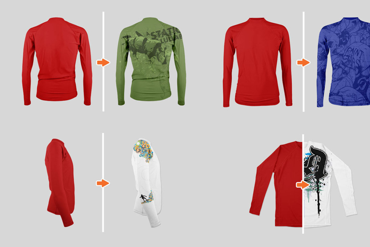 Men’s Rashguard Mockup Template Pack, a Product Mockup by Go Media's Arsenal (Photo 5 of 7)