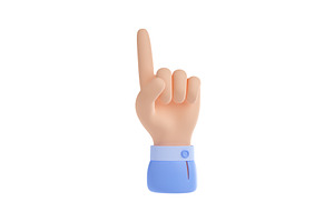 3d Hand Gesture With Pointer Finger