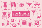 Hand-Drawn Cocktail Illustrations, an Illustration by Haleigh Peterson Studio (Thumbnail 1 of 5)