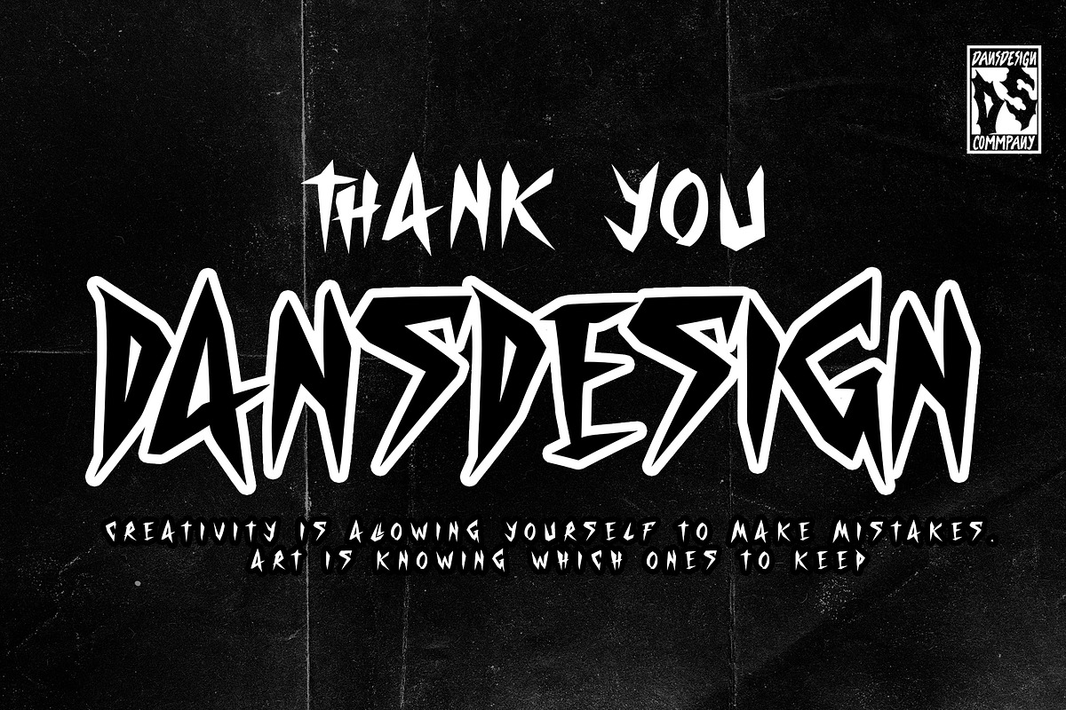 Twisted Crused Halloween Marker, a Blackletter Font by dansdesign (Photo 9 of 9)