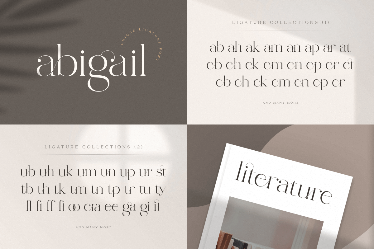 Unique & Classy Modern Font Bundle, a Serif Font by Sensatype (Photo 2 of 11)