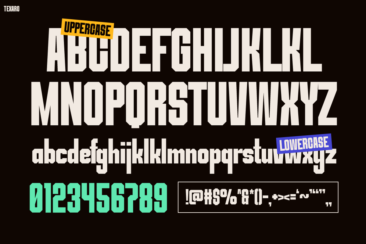 TEXARO, a Font by Pinisi ART (Photo 2 of 10)