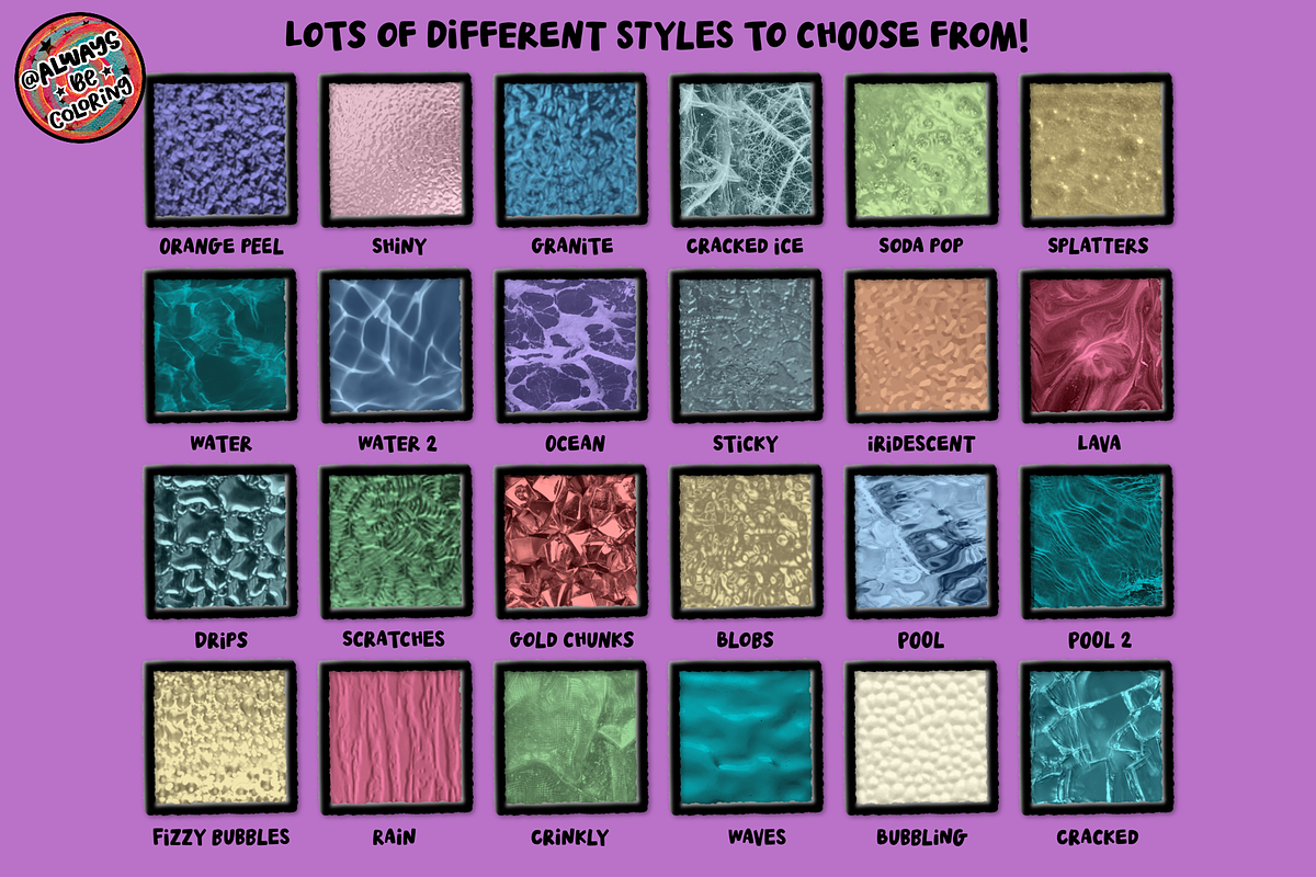 Procreate Stained Glass Kit Volume 2, a Brush Add-On by AlwaysBeColoring (Photo 5 of 10)