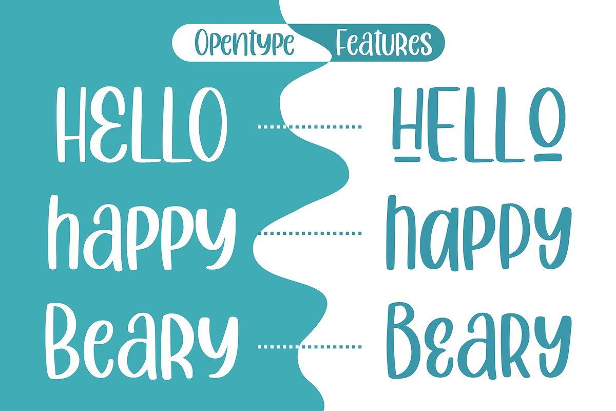 Cuttie Beary - Fun Handwritten Font preview 6