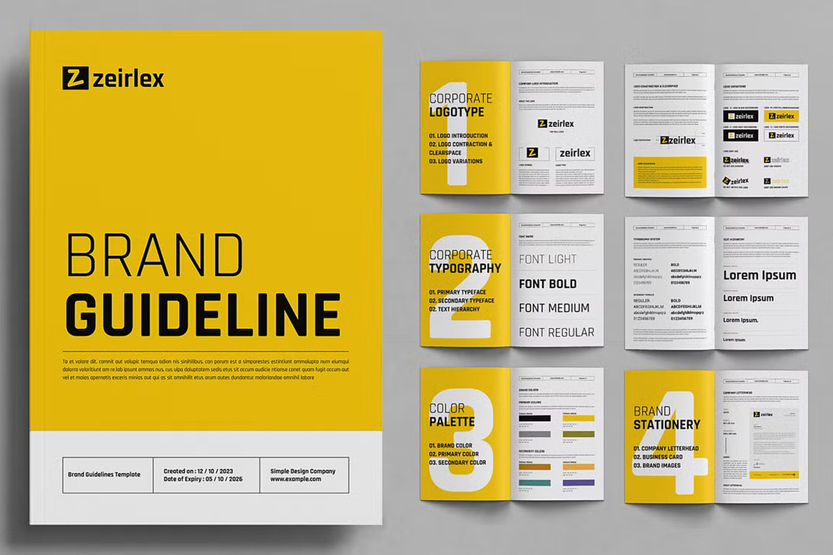 Modern Brand Guideline Bundle preview 6