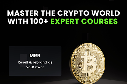 100+ Crypto Courses MRR & PLR, a Templates & Theme by Resell Academy