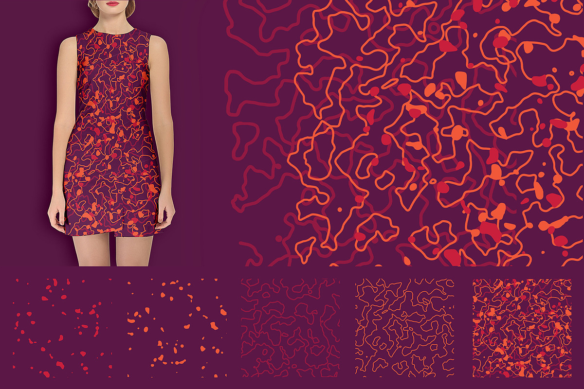 Patterns set to mix and match, a Background Graphic by EireenBel (Photo 3 of 12)