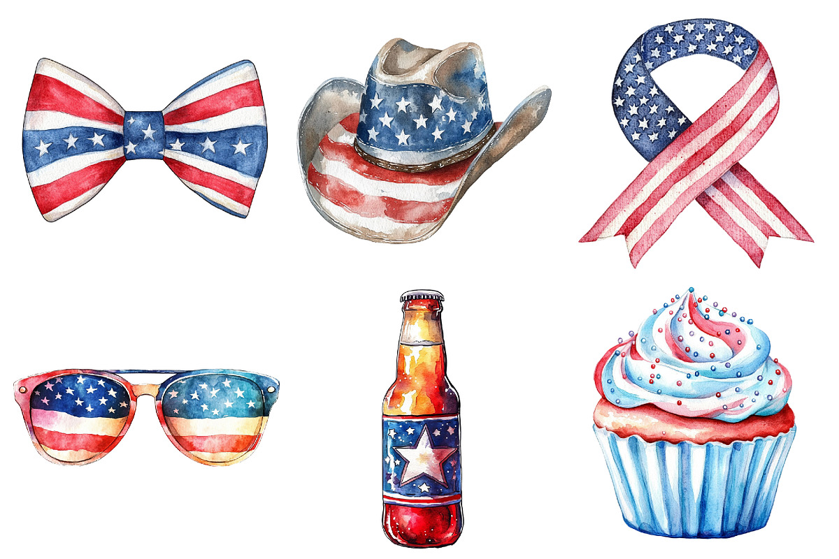 4th of July Sublimation Clipart, a Seasonal Illustration by CitraGraphics (Photo 4 of 6)