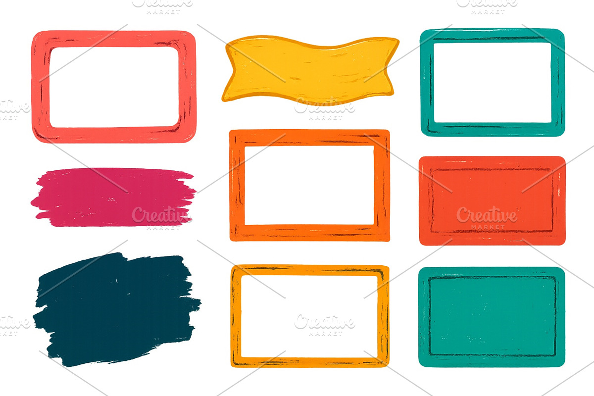 Colorful collection of decorative, an Illustration by ZinetroN