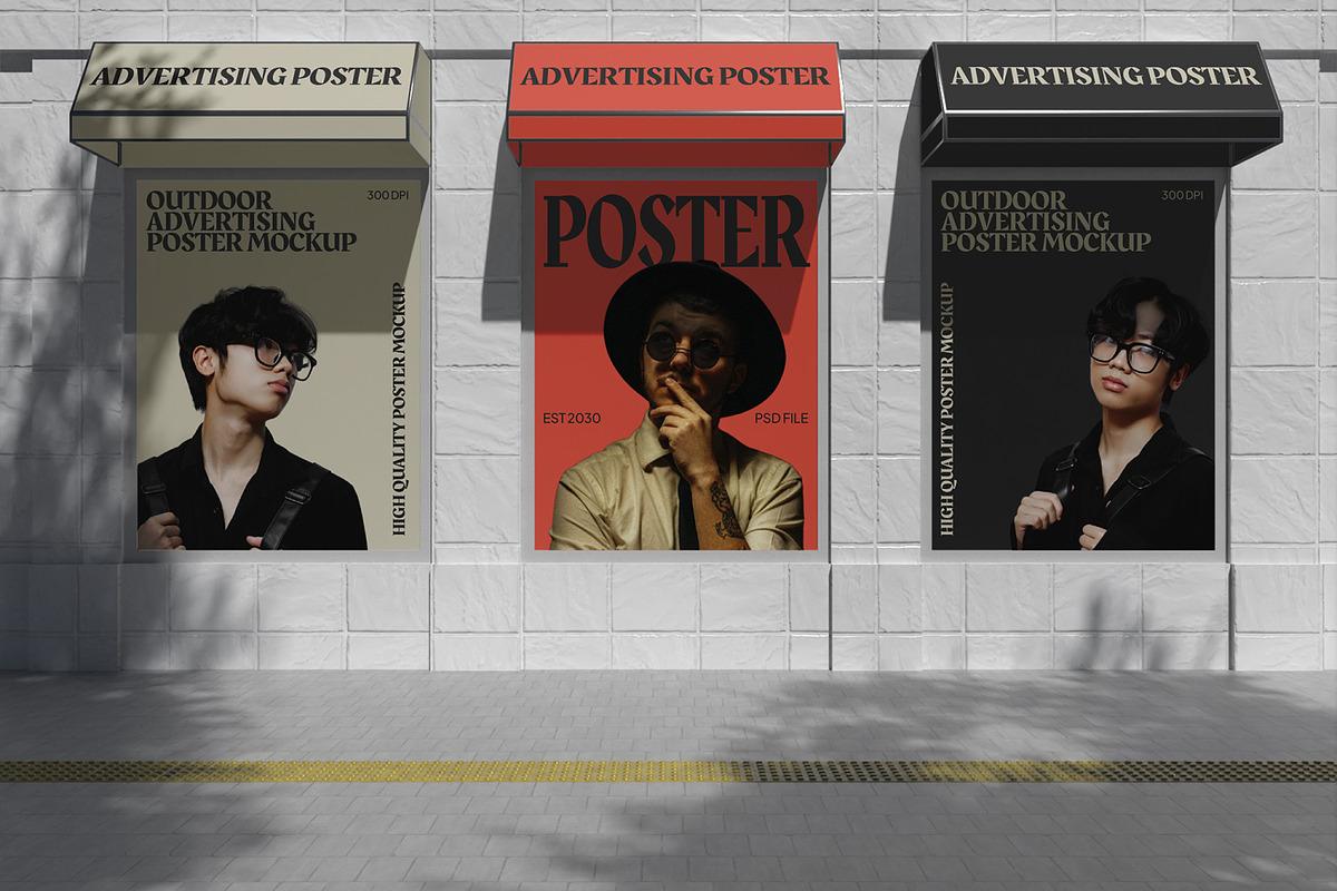 Outdoor Advertising Poster Mockup, an Advertising Mockup by Permadi Creative (Photo 5 of 5)