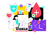 10 World Hemophilia Day Illustration, a Healthcare Illustration by denayunebgt (Thumbnail 4 of 4)