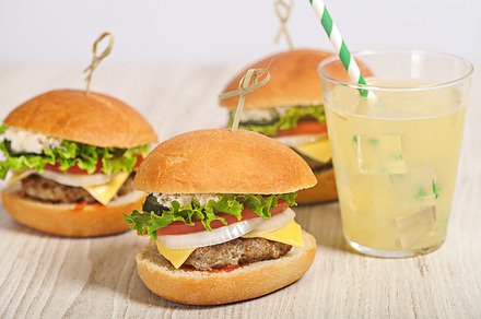 Fresh Mini Burger Served Meal Containing Beef Bun And Burger preview 5