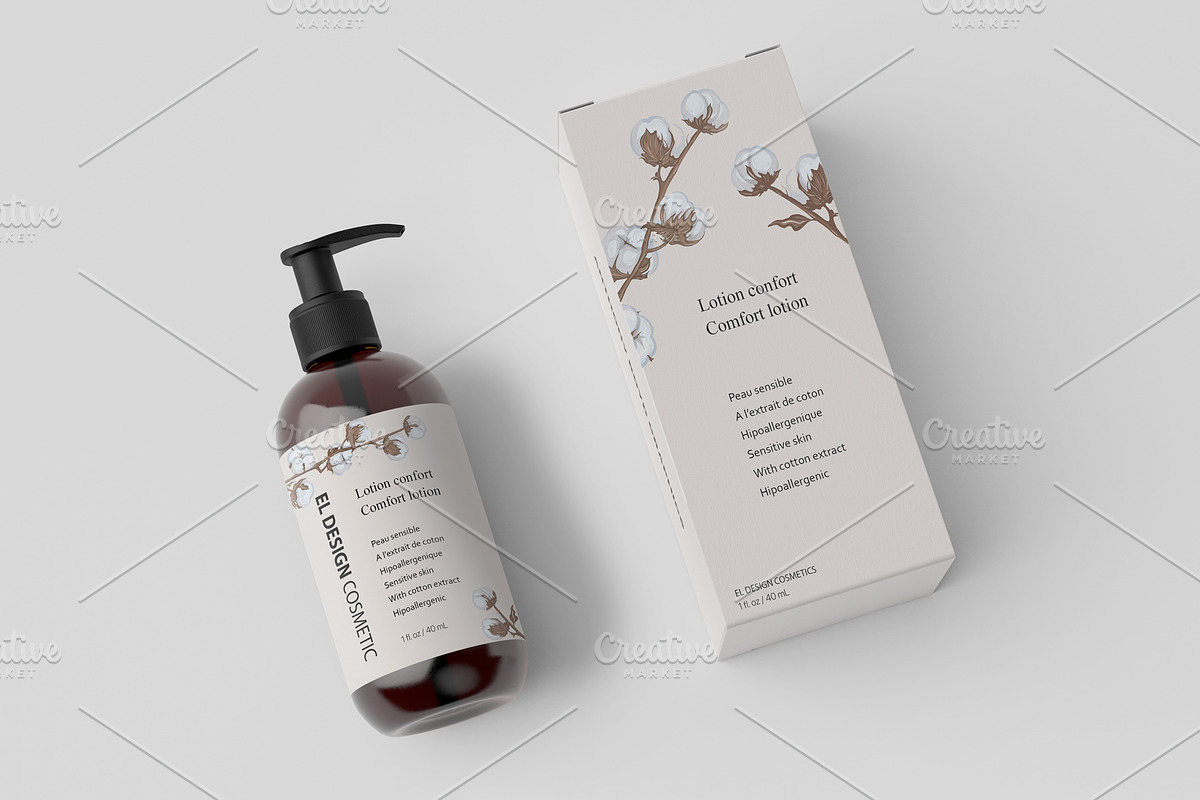 The branches of cotton, a Decorative Illustration by El Design (Photo 2 of 5)