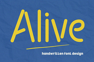 Alive Handwritten Font