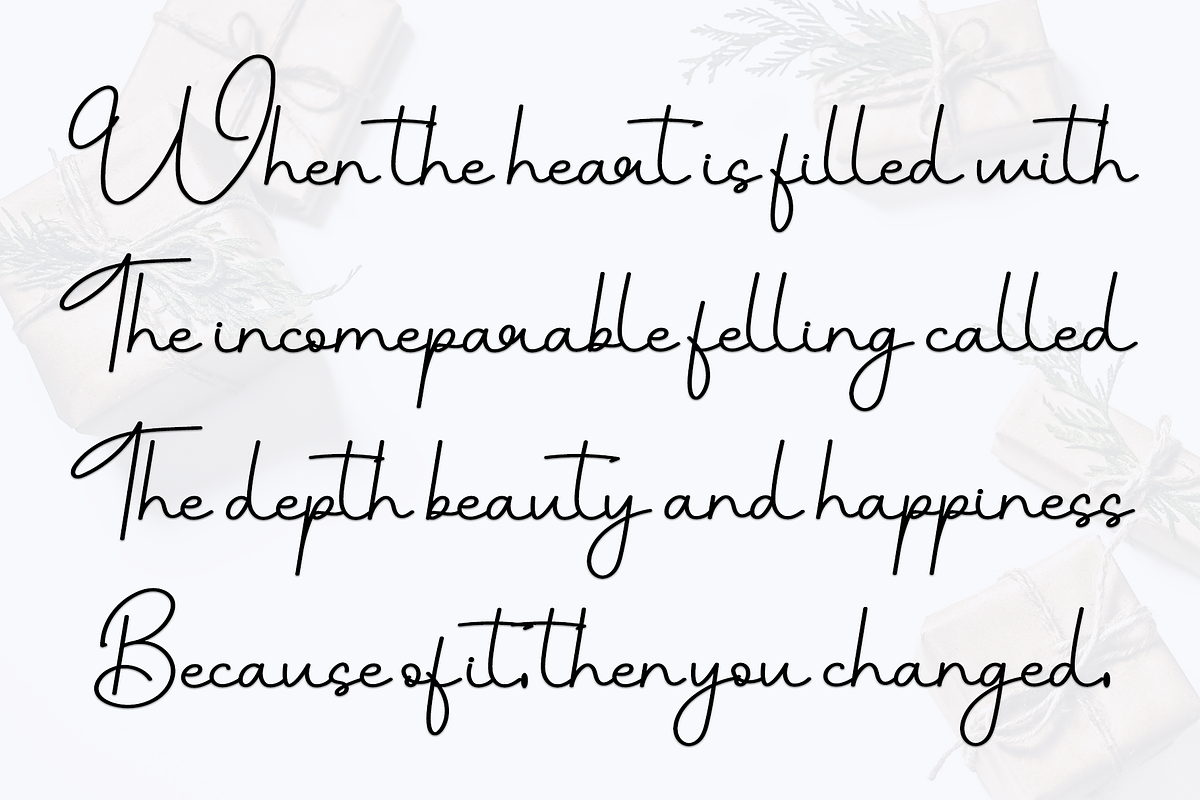 Simple Birthday, a Handwritten Font by InermediaSTUDIO (Photo 2 of 8)