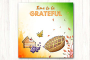 Thanksgiving Social media template, a Social Media Template by Vibrant Design Shop (Thumbnail 5 of 7)