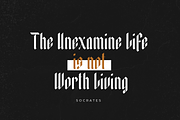 Kingslayer - Modern Blackletter Font, a Blackletter Font by FactoryType Studio (Thumbnail 5 of 10)