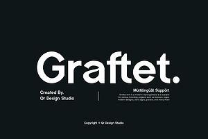 Graftet - Modern Bold Branding Font, a Sans Serif Font by QR Design Studio
