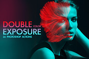 Color Double Exposure Ps Actions, a Plug-in Add-On by FixThePhoto (Thumbnail 1 of 32)