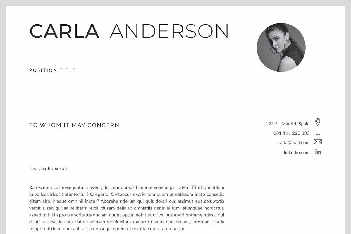 Resume Template / CV, a Resume Template by Peunayah (Photo 7 of 8)