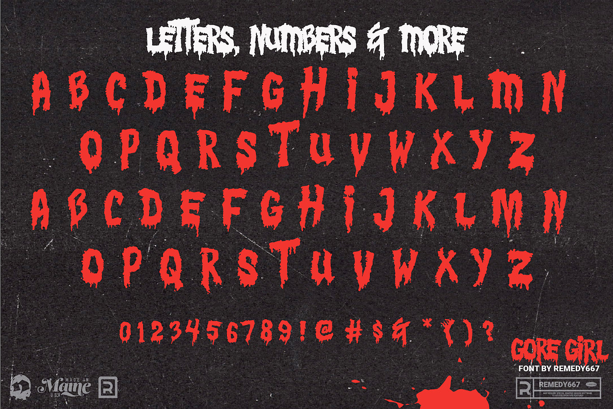 Gore Girl - 90s Teen Horror Font, a Font by Remedy667 (Photo 7 of 7)