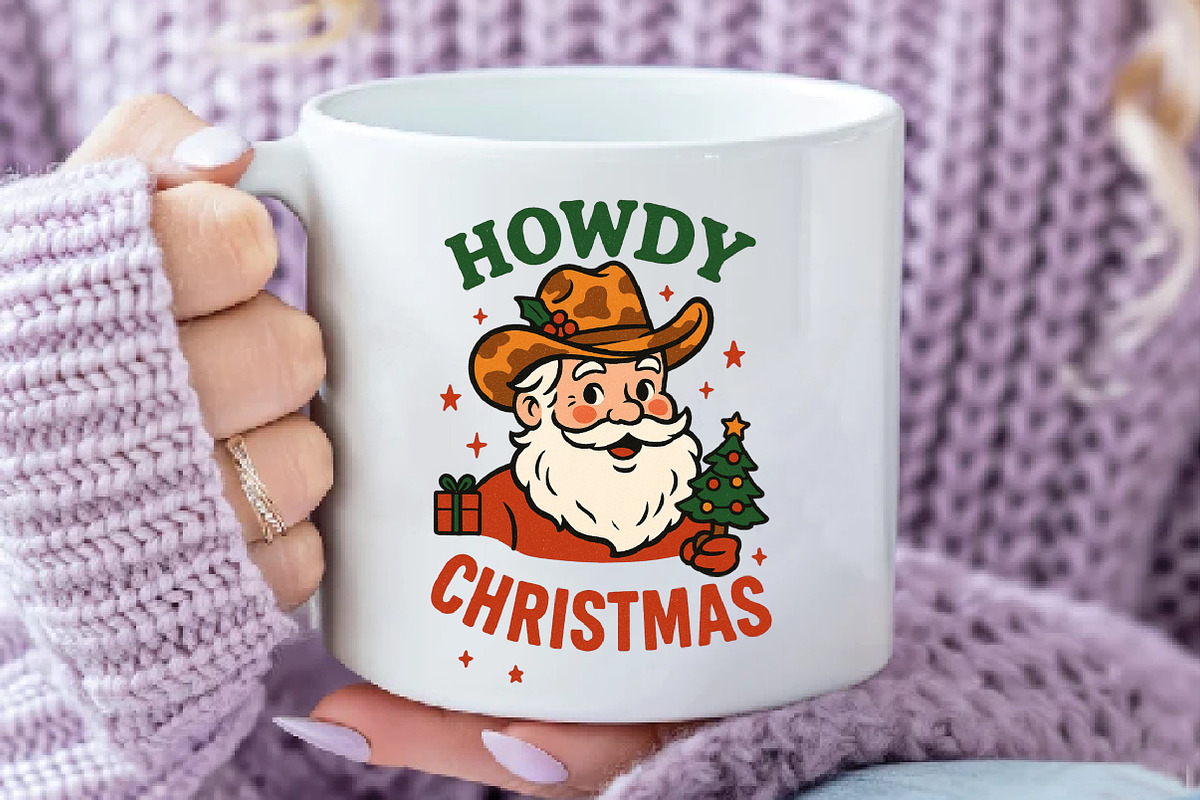 Howdy Christmas Western Santa Cowboy, an Illustration by Daily.Designs (Photo 4 of 6)