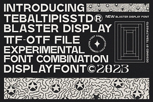 Blaster - Combination Typeface