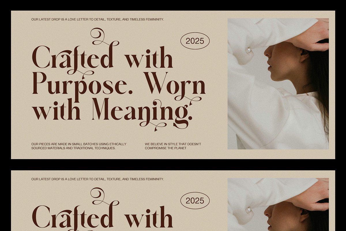 Halinka – Elegant Modern Serif Font, a Serif Font by Graphicxell (Photo 6 of 8)