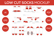 Low Cut Socks - Template Mockup, an Apparel Mockup by Mark Anthony Media (Thumbnail 1 of 4)