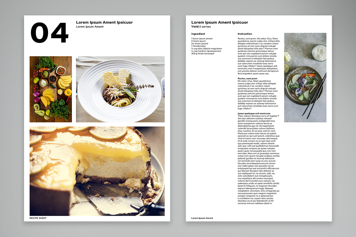 Recipe Sheets Collection, a Print Template by McLittle Stock (Photo 5 of 5)