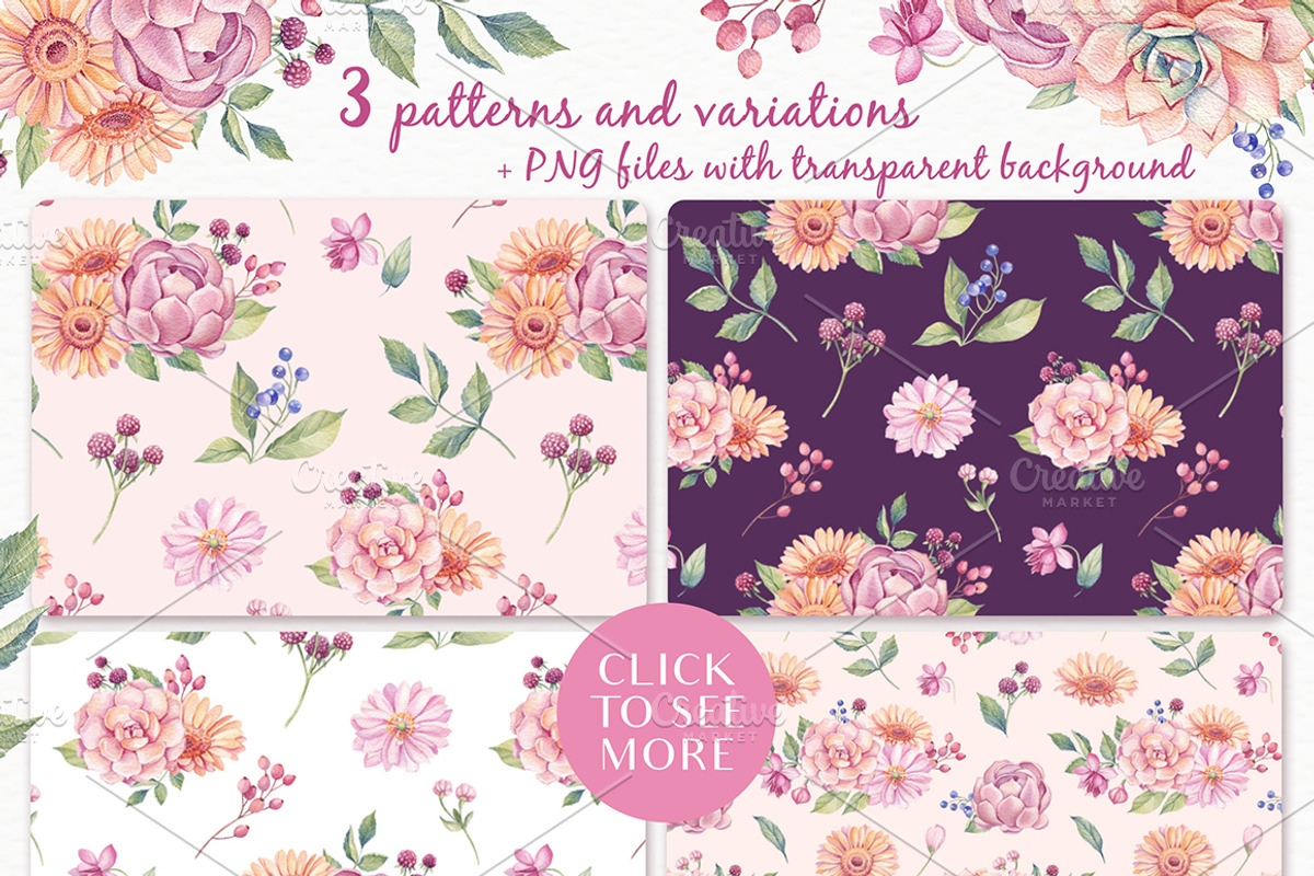 SALE! Watercolor Succulents, an Illustration by Irina Diasli (Photo 6 of 8)
