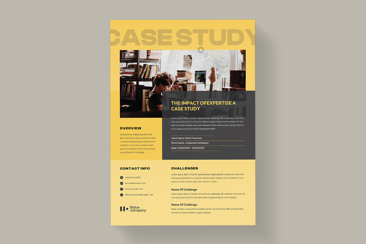 Case Study Template | InDesign preview 2