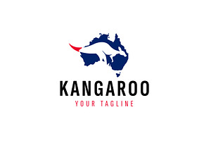 kangaroo logo icon illustration, a Branding & Logo Template by Dyn Studio