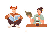 Booklovers | People with books, a Person Illustration by vik.stock (Thumbnail 3 of 6)