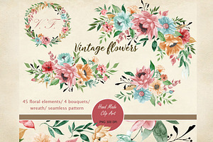 PNG Files Vintage Flowers