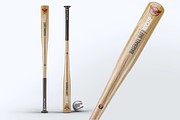 Baseball Bat Mock-Up, a Product Mockup by DesignRushMarket (Thumbnail 1 of 6)