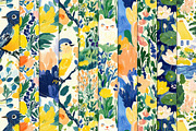 Modern Floral Seamless Patterns, a Pattern Graphic by Maishop (Thumbnail 7 of 8)