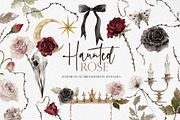 Watercolor Clipart - Haunted Rose, a Decorative Illustration by Beigetime (Thumbnail 1 of 12)