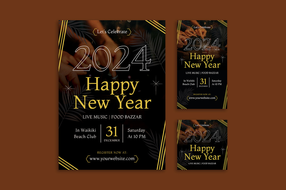 Luxury Happy New Year - Flyer, a Flyer Template by Haidezign