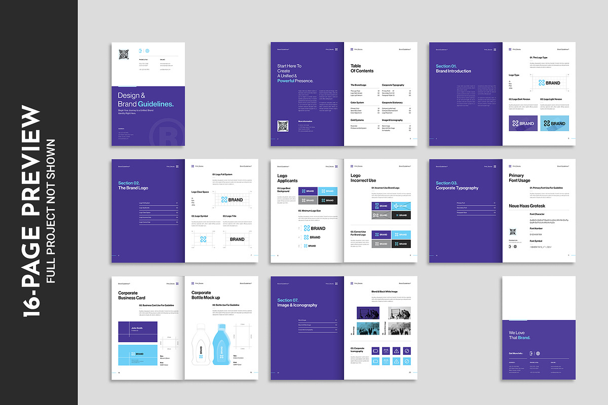 Brand Guideline Template preview 6