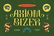 Axiom Bizer Vintage All Caps Serif, a Serif Font by timelesstype.co (Thumbnail 1 of 10)