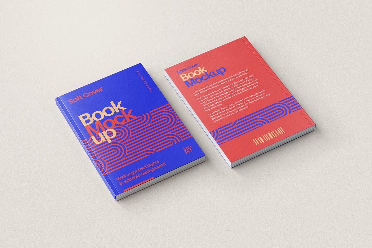 Book Cover Mockup Set, a Books & Magazine Mockup by mockupatelier (Photo 8 of 9)
