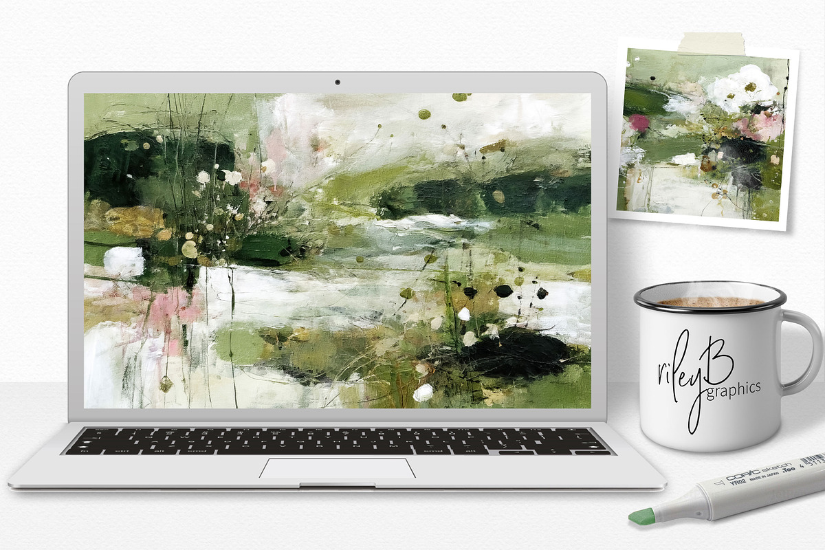 Abstract Lily Pond, a Decorative Illustration by rileyBgraphics (Photo 4 of 7)