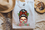Christmas Merry Girl PNG, an Illustration by Designking (Thumbnail 3 of 4)