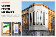 Urban Poster & Facade Mockups, an Advertising Mockup by dpi (Thumbnail 1 of 11)