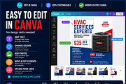 HVAC Social Media Templates Pack, a Social Media Template by PSDPixel (Thumbnail 5 of 6)