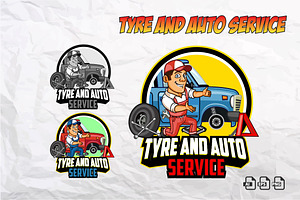 Tyre and Auto Service Logo