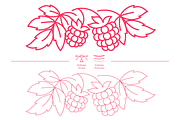 Raspberry Line Art, Vector Set, an Object Graphic by Ilia Design (Thumbnail 6 of 10)